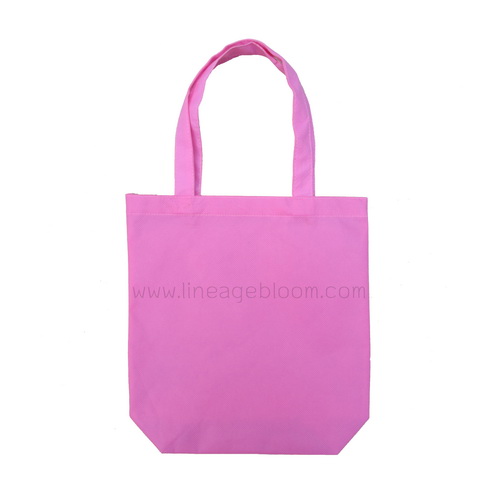 กระเป๋าผ้าสปันบอน สีชมพู กระเป๋าผ้าสปันบอน สีชมพู