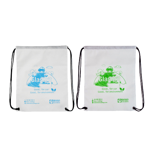 กระเป๋าผ้าสปันบอนด์ 75 แกรม สกรีนโลโก้ Glasurit 1 สี (สีฟ้า , สีเขียว) 1 ตำแหน่ง