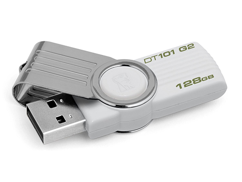 แฟลชไดร์ฟ Kingston รุ่น 101 G2 สีขาว ความจุ 128GB แฟลชไดร์ฟ Kingston รุ่น 101 G2 สีขาว ความจุ 128GB