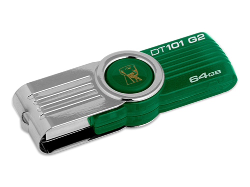 แฟลชไดร์ฟ Kingston รุ่น 101 G2 สีเขียว ความจุ 64GB