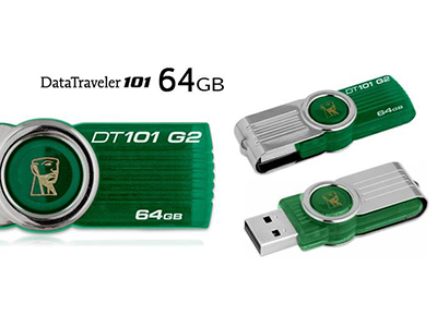 แฟลชไดร์ฟ Kingston รุ่น 101 G2 สีเขียว ความจุ 64GB แฟลชไดร์ฟ Kingston รุ่น 101 G2 สีเขียว ความจุ 64GB