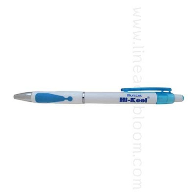 ปากกาพลาสติก รุ่น PP20 สกรีนโลโก้ HI-KOOL