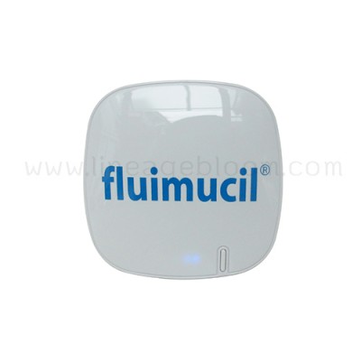 Power Bank รุ่น PW677 สกรีนโลโก้สีฟ้า fluimucil Power Bank รุ่น PW677 สกรีนโลโก้สีฟ้า fluimucil