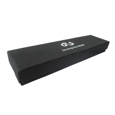 กล่องกำมะหยี่สีดำ สกรีนโลโ้ก้สีขาว G4S